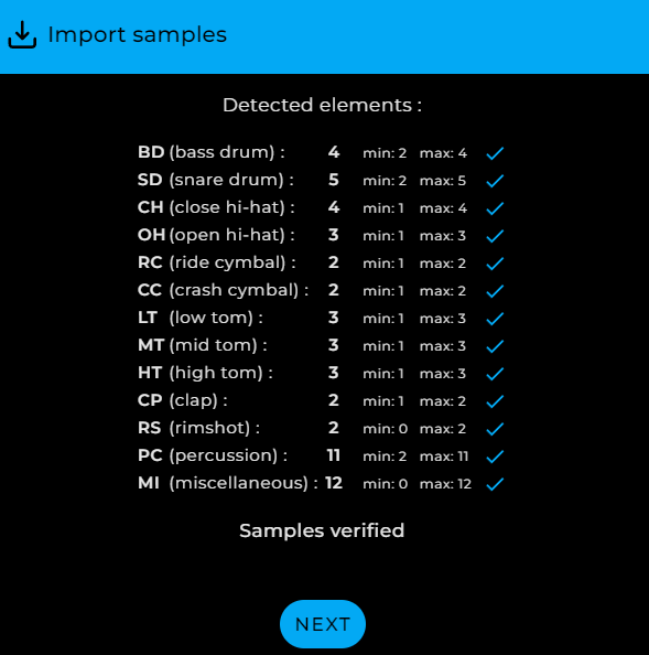 Import drumkit