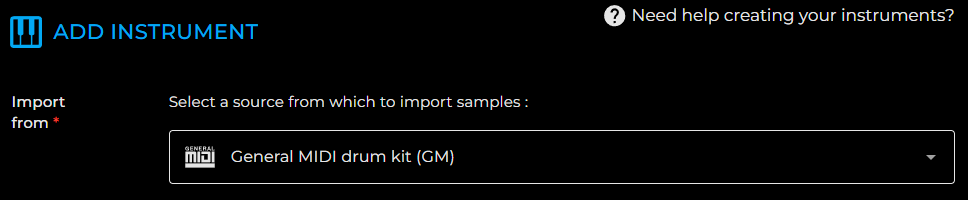 Import drumkit