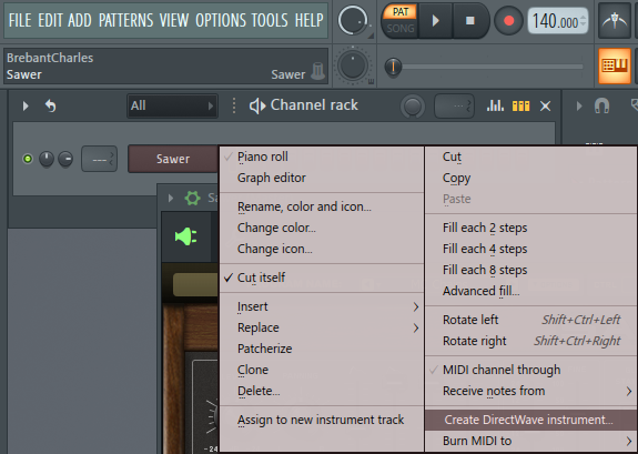 Import DirectWave FL Studio