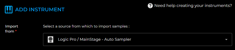 Import Logic Pro Autosampler