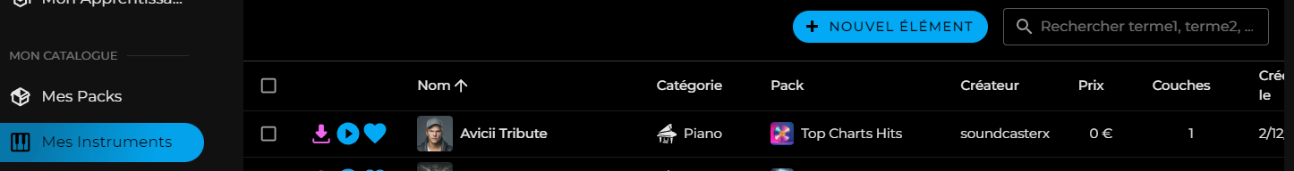 Mes Instruments