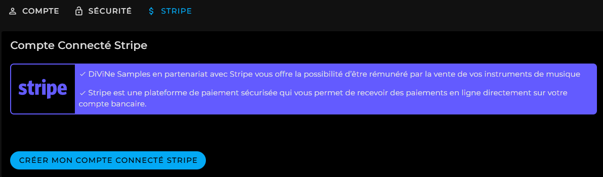 Stripe Connected Account 1