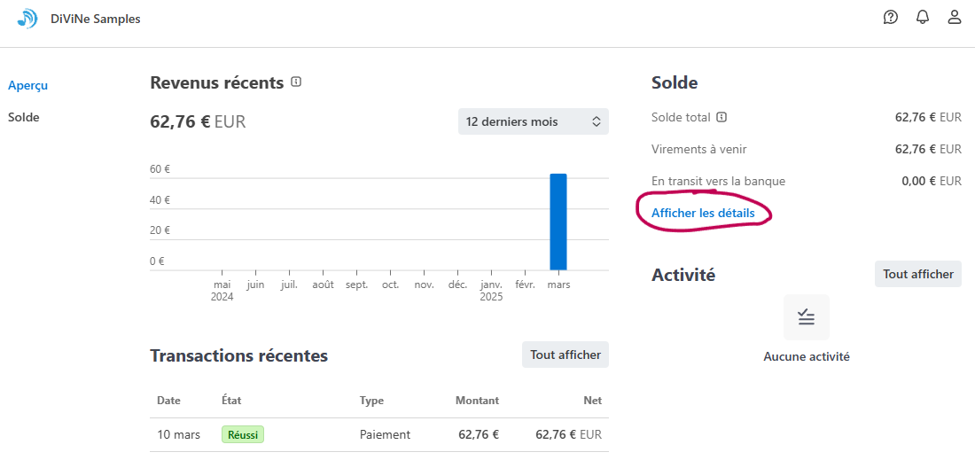 My Stripe Dashboard