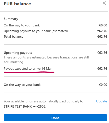 My Stripe Dashboard