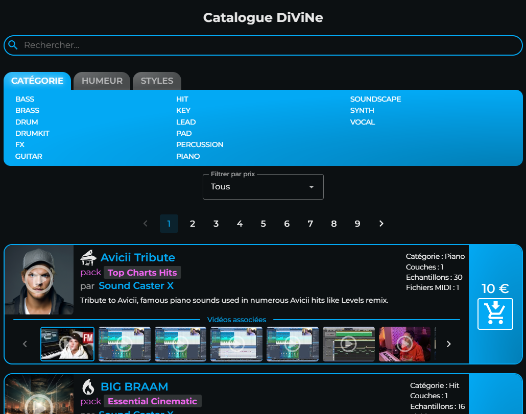 Recherche DiViNe Samples