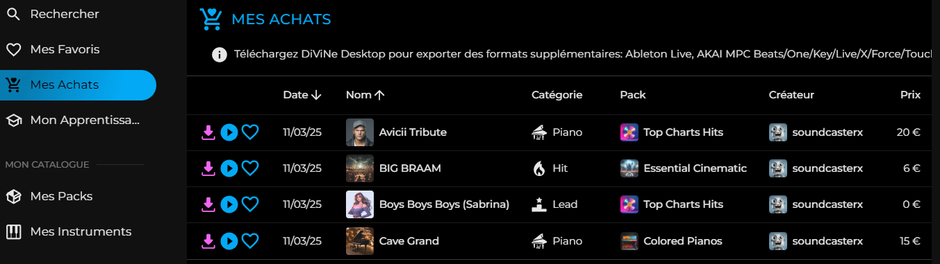 Mes Achats